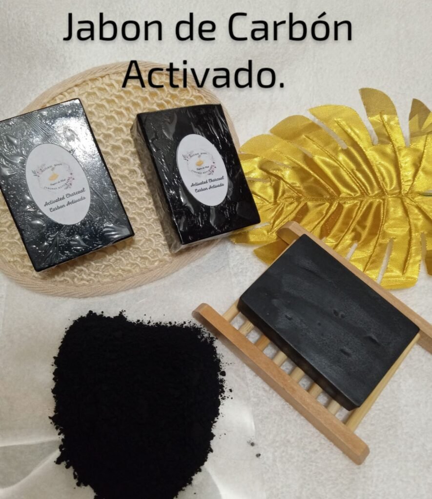 Jabón de carbón activo