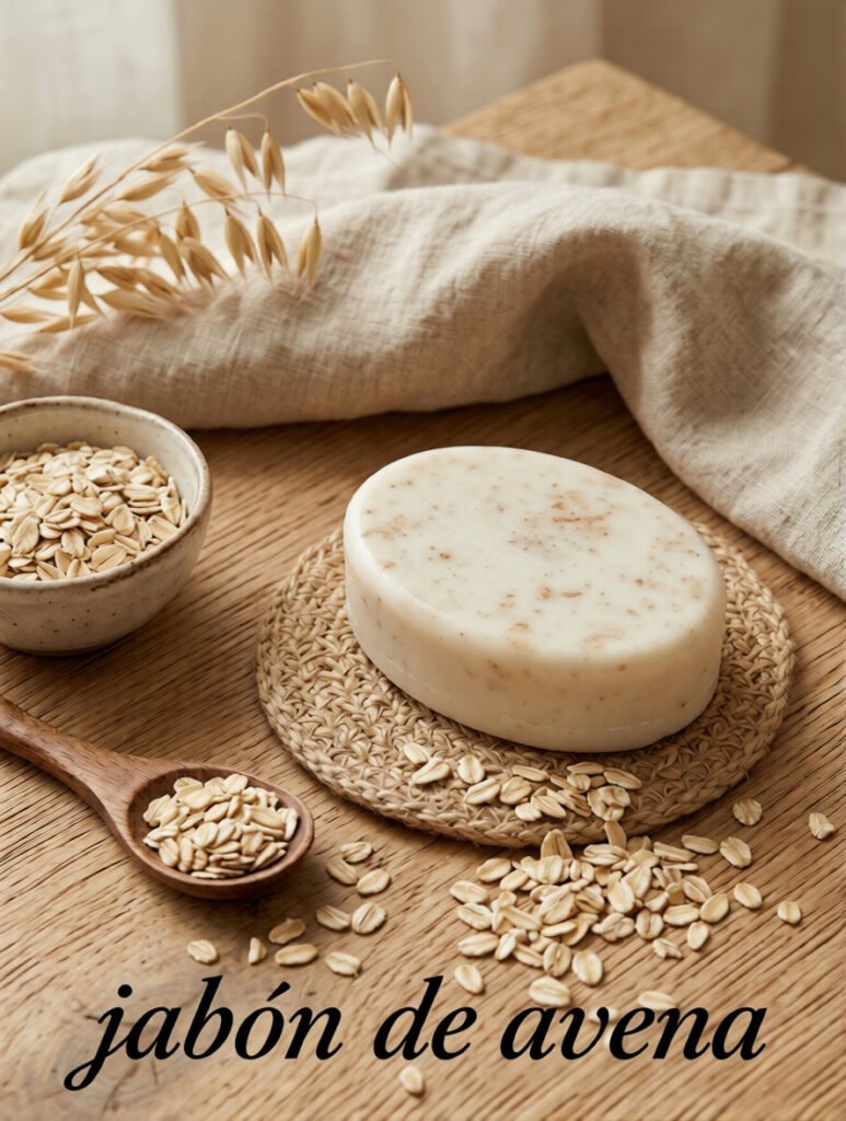Jabón de avena con miel